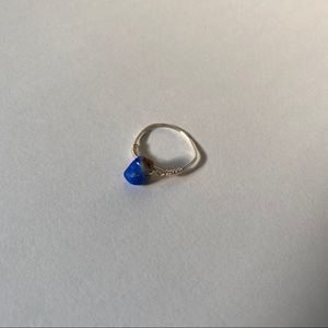 lapis lazuli wire ring